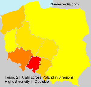 Surname Krahl in Poland Surname Krahl in Poland