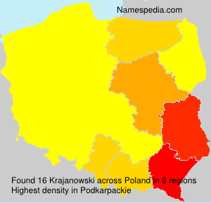 Surname Krajanowski in Poland Surname Krajanowski in Poland