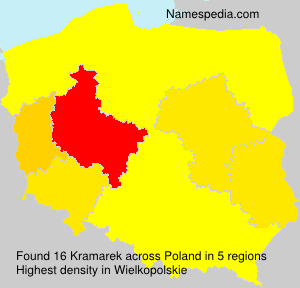 Surname Kramarek in Poland