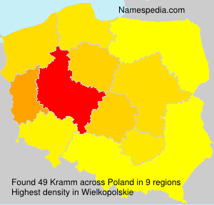Surname Kramm in Poland Surname Kramm in Poland