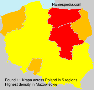 Surname Krapa in Poland Surname Krapa in Poland