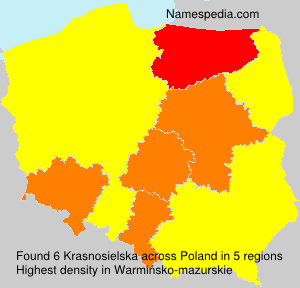 Surname Krasnosielska in Poland Surname Krasnosielska in Poland