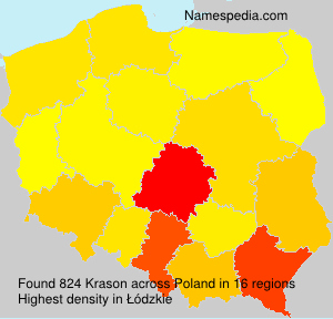 Surname Krason in Poland Surname Krason in Poland