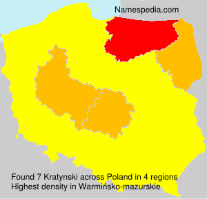 Surname Kratynski in Poland Surname Kratynski in Poland