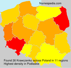Surname Krawczenko in Poland Surname Krawczenko in Poland
