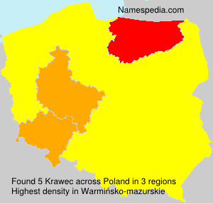 Surname Krawec in Poland Surname Krawec in Poland