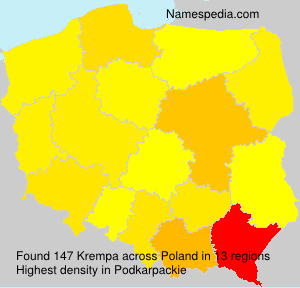 Surname Krempa in Poland Surname Krempa in Poland