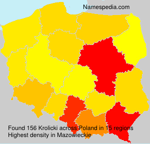 Surname Krolicki in Poland Surname Krolicki in Poland