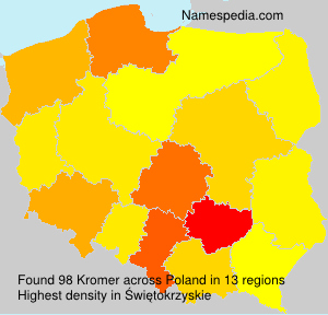 Surname Kromer in Poland Surname Kromer in Poland