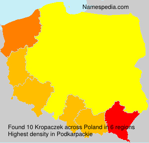 Surname Kropaczek in Poland Surname Kropaczek in Poland