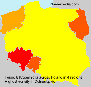 Surname Kropelnicka in Poland Surname Kropelnicka in Poland