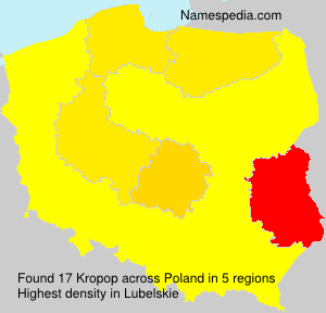 Surname Kropop in Poland Surname Kropop in Poland