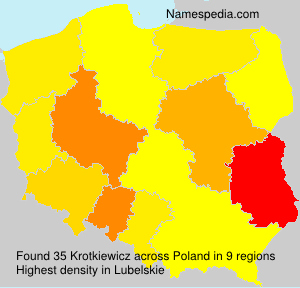 Surname Krotkiewicz in Poland Surname Krotkiewicz in Poland
