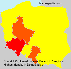 Surname Krotkiewski in Poland Surname Krotkiewski in Poland