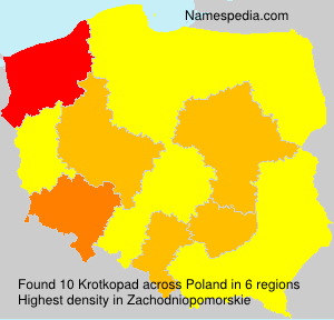 Surname Krotkopad in Poland Surname Krotkopad in Poland