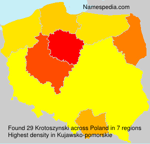 Surname Krotoszynski in Poland Surname Krotoszynski in Poland