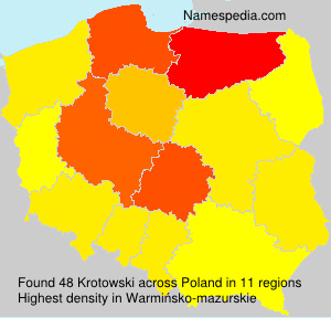 Surname Krotowski in Poland Surname Krotowski in Poland
