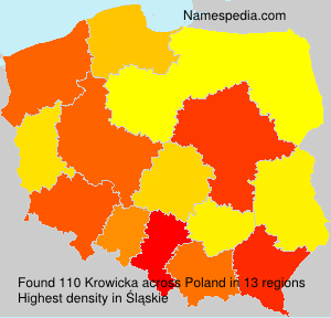 Surname Krowicka in Poland Surname Krowicka in Poland