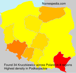 Surname Kruczkiewicz in Poland Surname Kruczkiewicz in Poland