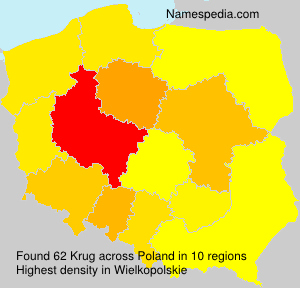Familiennamen Krug - Poland
