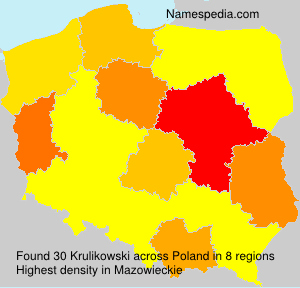 Surname Krulikowski in Poland Surname Krulikowski in Poland