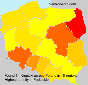 Surname Krupicki in Poland Surname Krupicki in Poland
