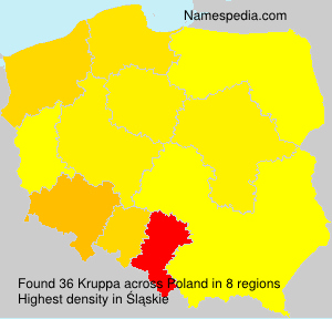 Familiennamen Kruppa - Poland