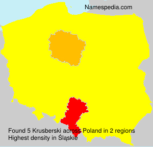 Surname Krusberski in Poland
