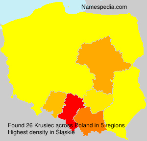 Surname Krusiec in Poland Surname Krusiec in Poland