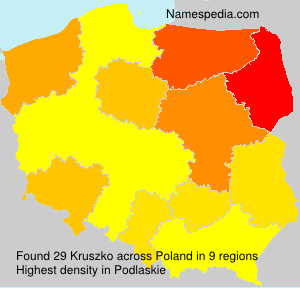 Surname Kruszko in Poland Surname Kruszko in Poland