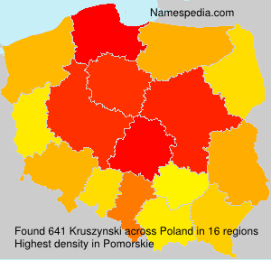 Surname Kruszynski in Poland Surname Kruszynski in Poland