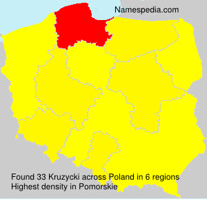 Surname Kruzycki in Poland Surname Kruzycki in Poland