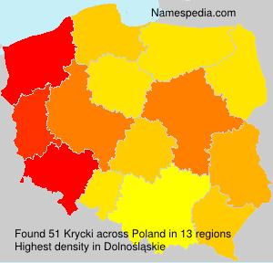 Surname Krycki in Poland Surname Krycki in Poland