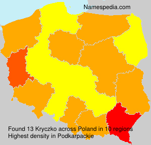 Surname Kryczko in Poland Surname Kryczko in Poland