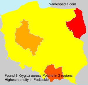 Surname Krygicz in Poland Surname Krygicz in Poland
