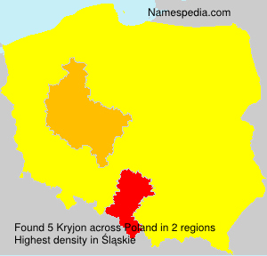Surname Kryjon in Poland Surname Kryjon in Poland