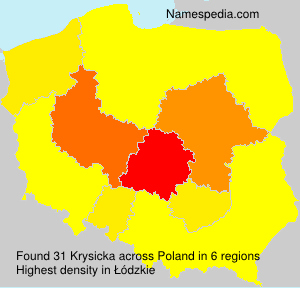 Surname Krysicka in Poland Surname Krysicka in Poland