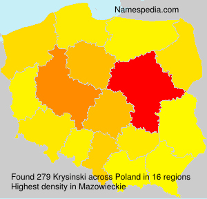 Surname Krysinski in Poland Surname Krysinski in Poland