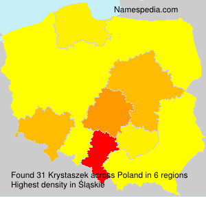 Surname Krystaszek in Poland Surname Krystaszek in Poland