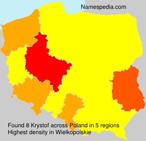 Surname Krystof in Poland Surname Krystof in Poland