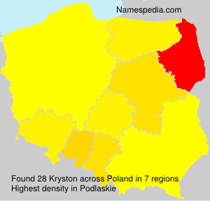 Surname Kryston in Poland Surname Kryston in Poland