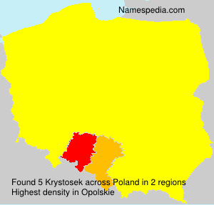 Surname Krystosek in Poland Surname Krystosek in Poland