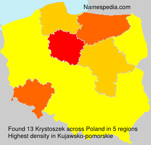 Surname Krystoszek in Poland Surname Krystoszek in Poland