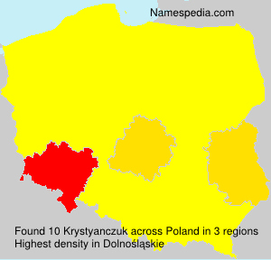 Surname Krystyanczuk in Poland Surname Krystyanczuk in Poland