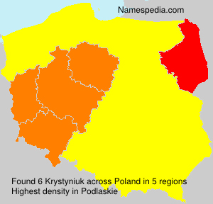 Surname Krystyniuk in Poland Surname Krystyniuk in Poland