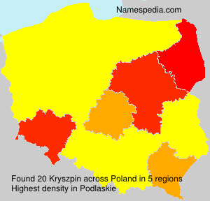 Surname Kryszpin in Poland Surname Kryszpin in Poland