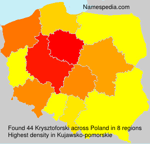 Surname Krysztoforski in Poland Surname Krysztoforski in Poland