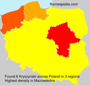 Surname Kryszynski in Poland Surname Kryszynski in Poland