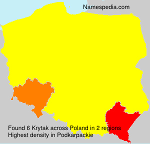 Surname Krytak in Poland Surname Krytak in Poland