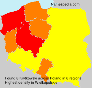 Surname Krytkowski in Poland Surname Krytkowski in Poland